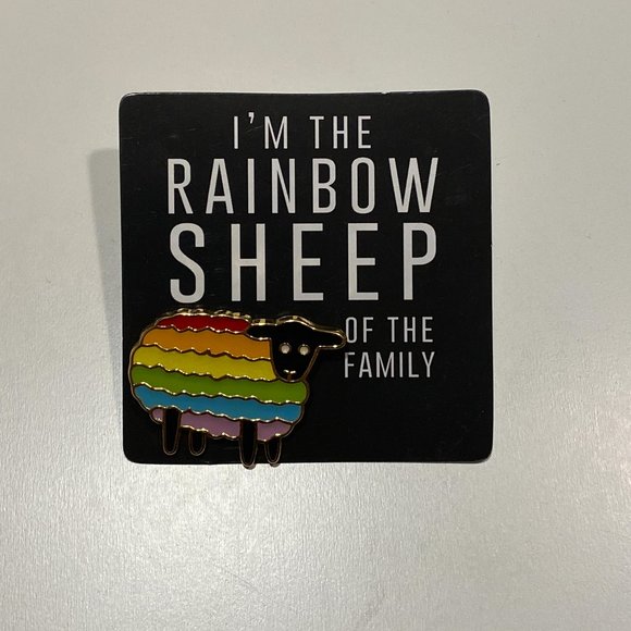 I'm the Rainbow Sheep of the family pin - Picture 1 of 1